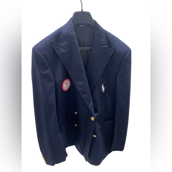 Ralph Lauren Navy Double-Breasted Blazer with Gold Buttons - Picture 5 of 15